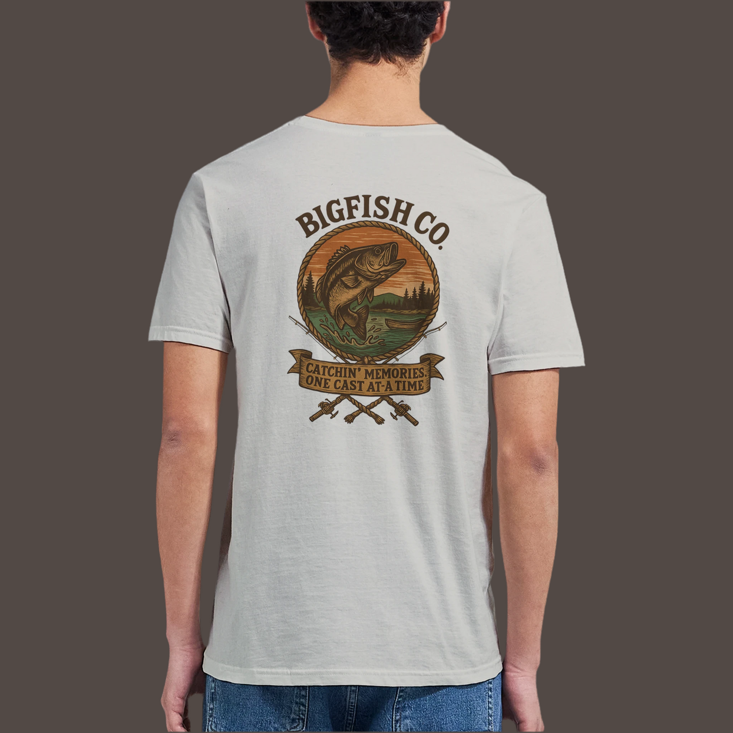 Unisex Crewneck T-shirt | Hook' em, Reel' em !