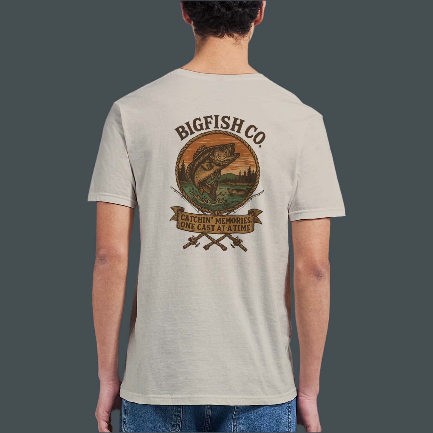Unisex Crewneck T-shirt | Hook' em, Reel' em !