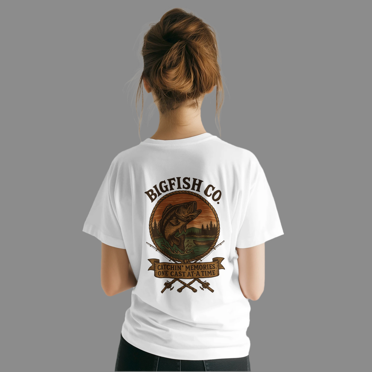 Unisex Crewneck T-shirt | Hook' em, Reel' em !