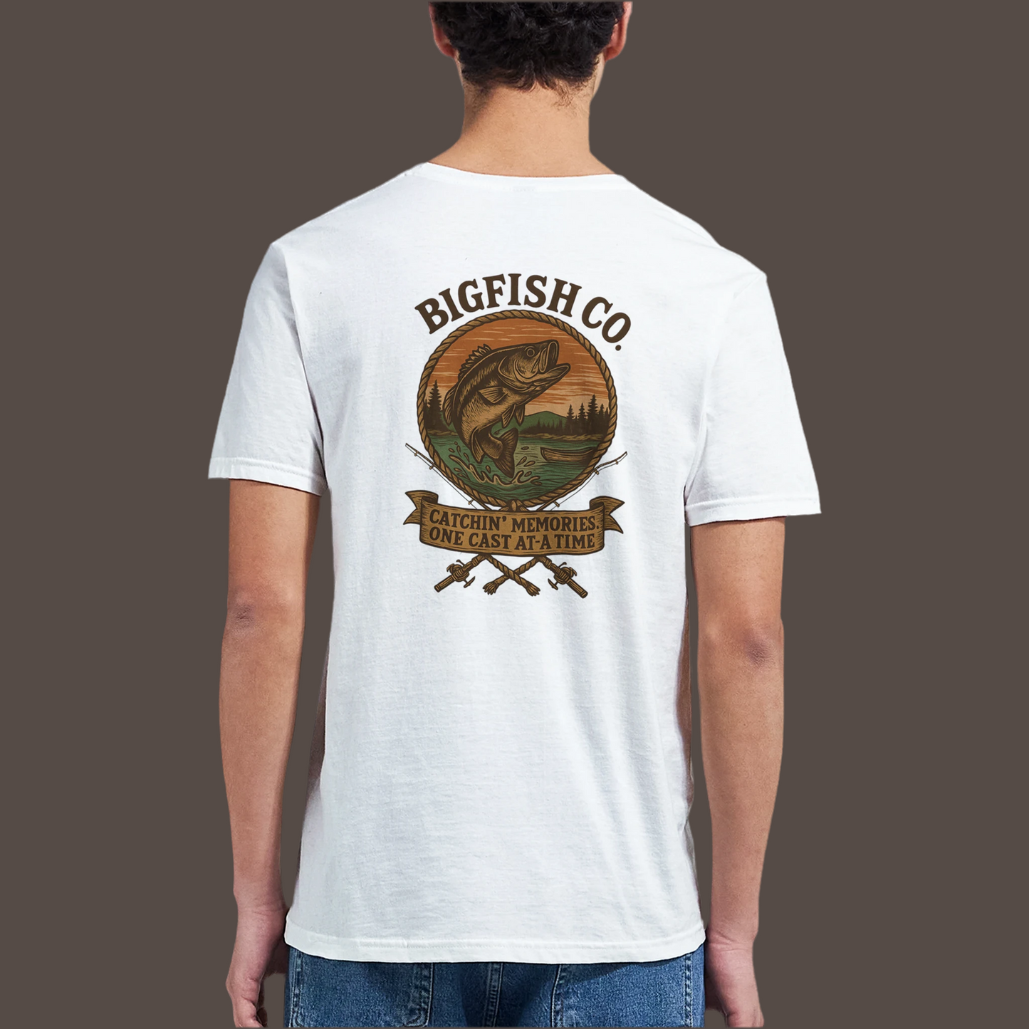 Unisex Crewneck T-shirt | Hook' em, Reel' em !